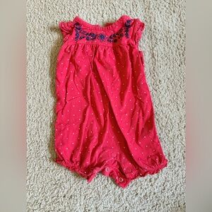 Carter's Red Dotted Baby Romper